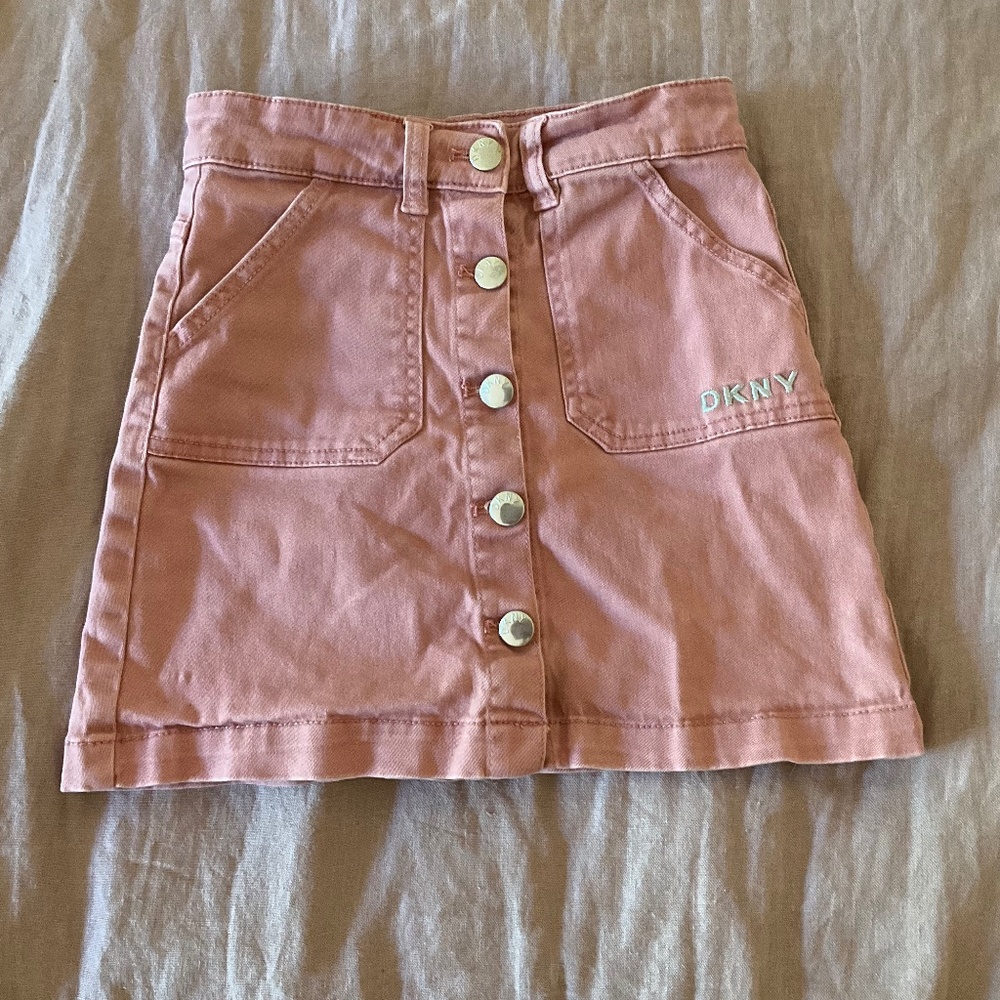Raspberry denim Jean skirt